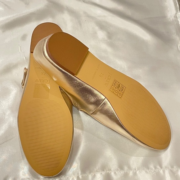 J Crew Metallic Gold Mary Jane Flats - Picture 6 of 7